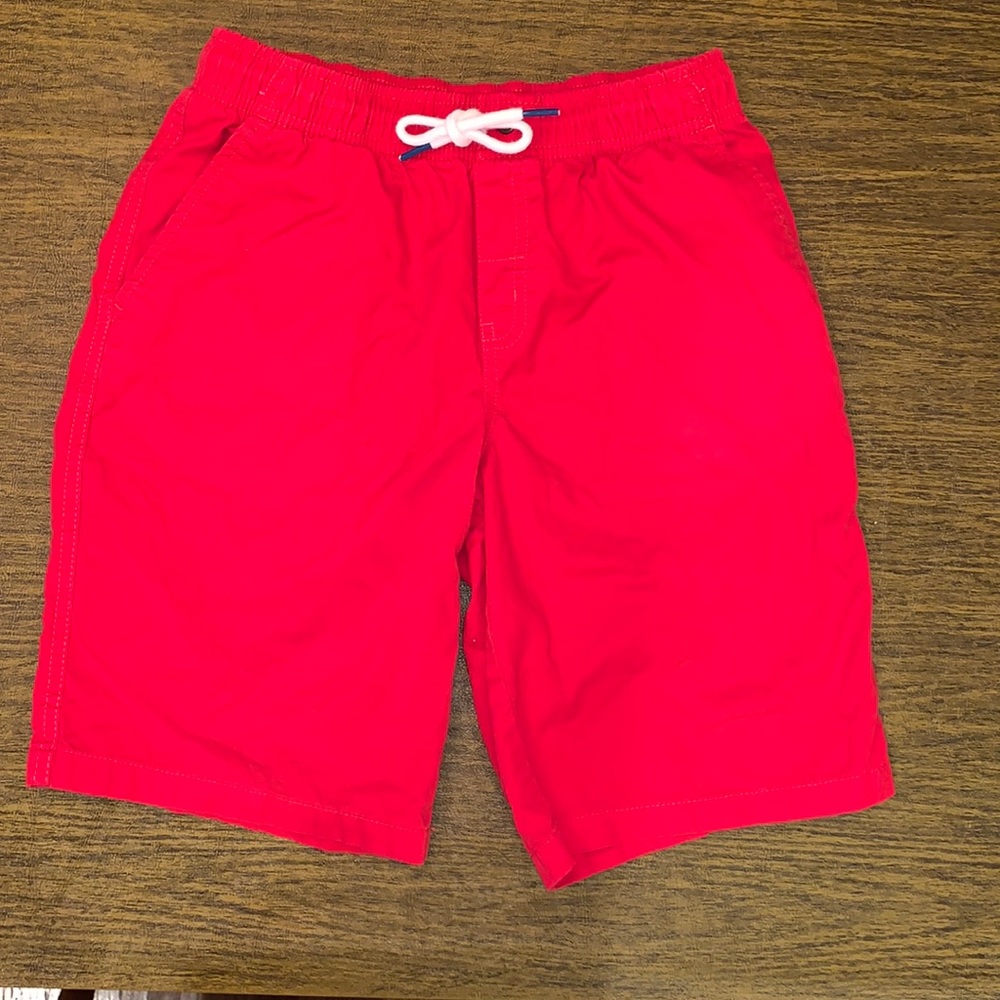 Red cotton boys shorts